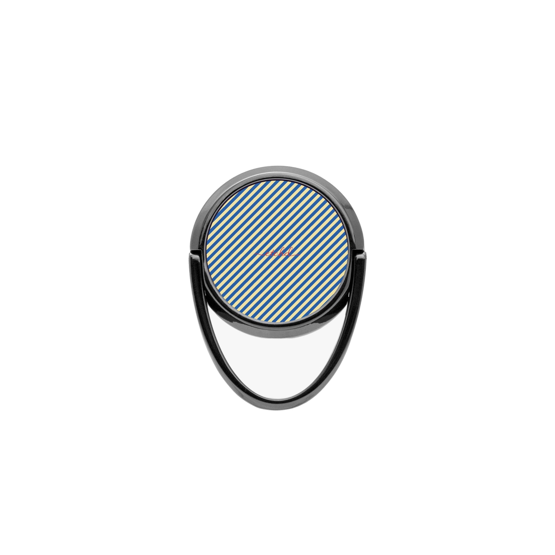 Cobalt And Butter Diagonal Phone Ring Holder by etchd, view 4