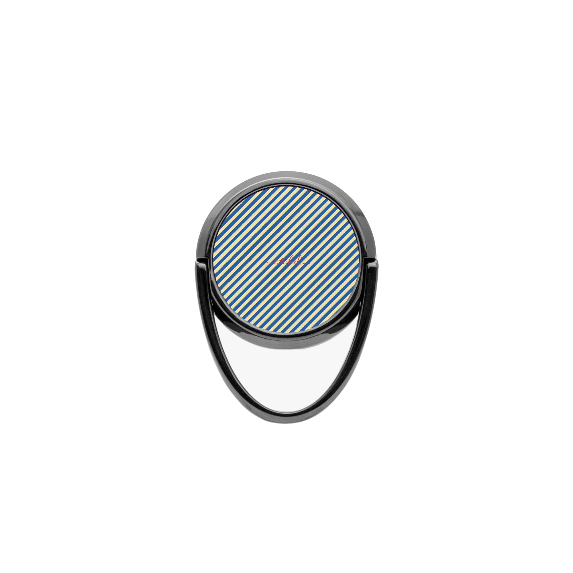 Cobalt And Butter Diagonal Phone Ring Holder by etchd, view 4