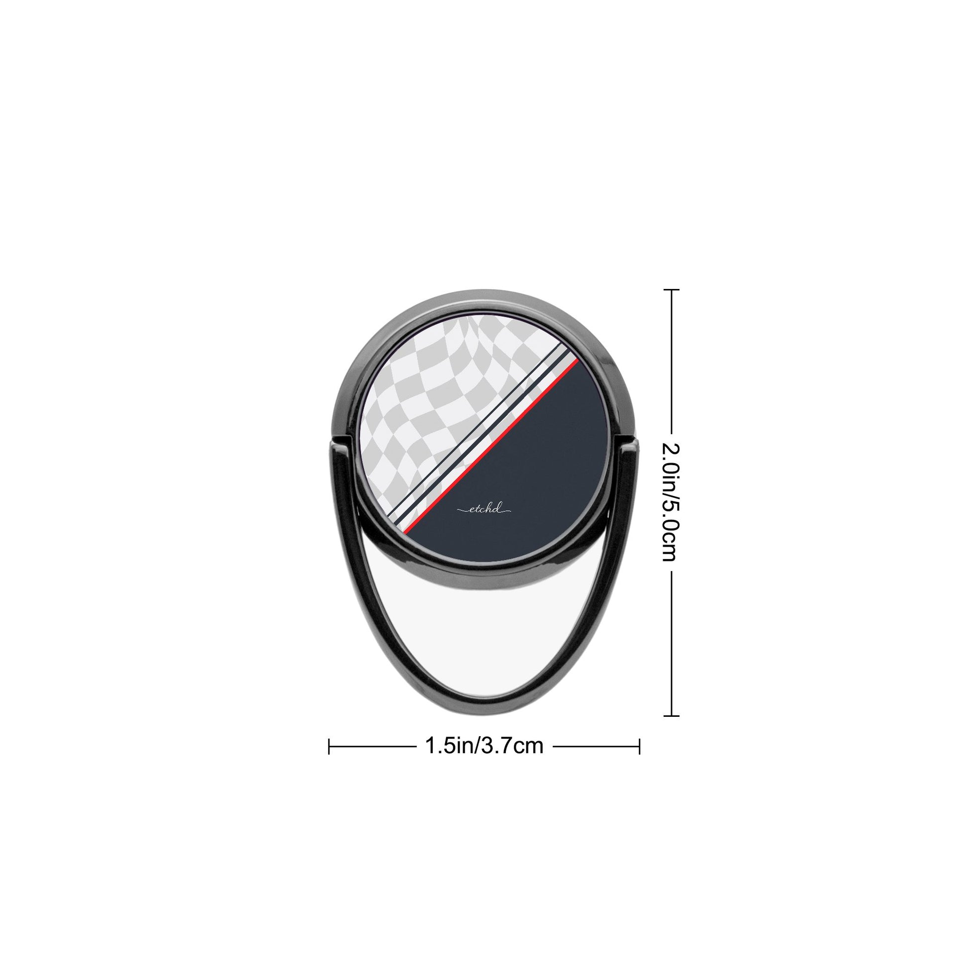 Checkered Flag Phone Ring Holder by etchd, view 3