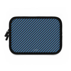 Espresso And Cerulean Diagonal Laptop Sleeve by etchd, view 2