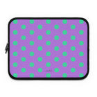 Hypermint & Lilac Polka Dot Laptop Sleeve
