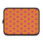 Pink & Orange Polka Dot Laptop Sleeve