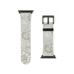 Beige Paisley Smartwatch Strap by etchd, view 9