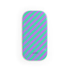 Lilac & Hypermint Striped Diagonal Anello clip per telefono