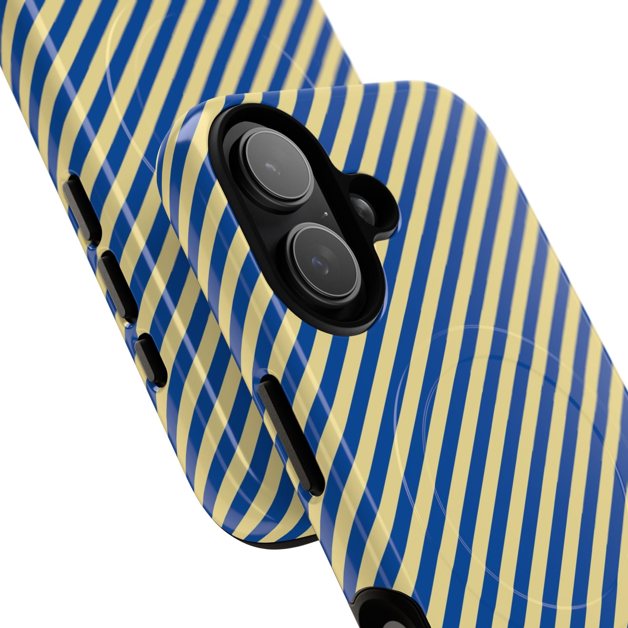 Cobalt And Butter Diagonal Magnetic Phone Case by etchd, view 87