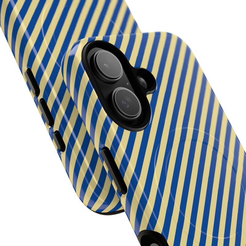 Cobalt And Butter Diagonal Magnetic Phone Case by etchd, view 87
