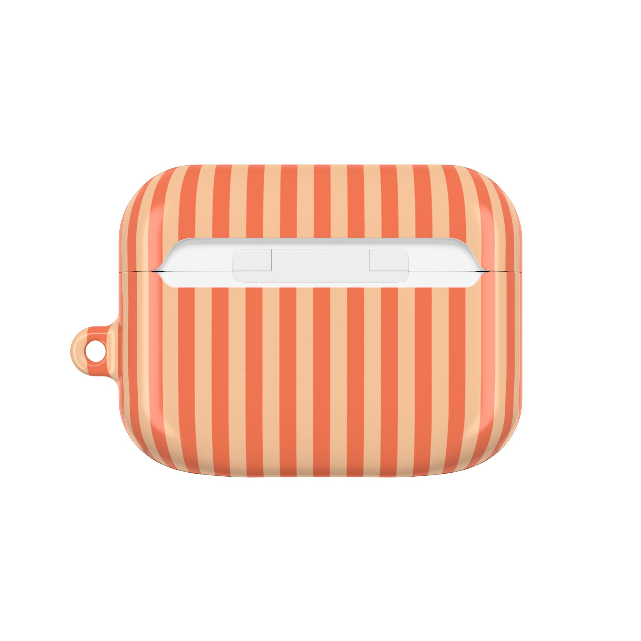 Coral & Peach Striped AirPod Case by etchd, view 7