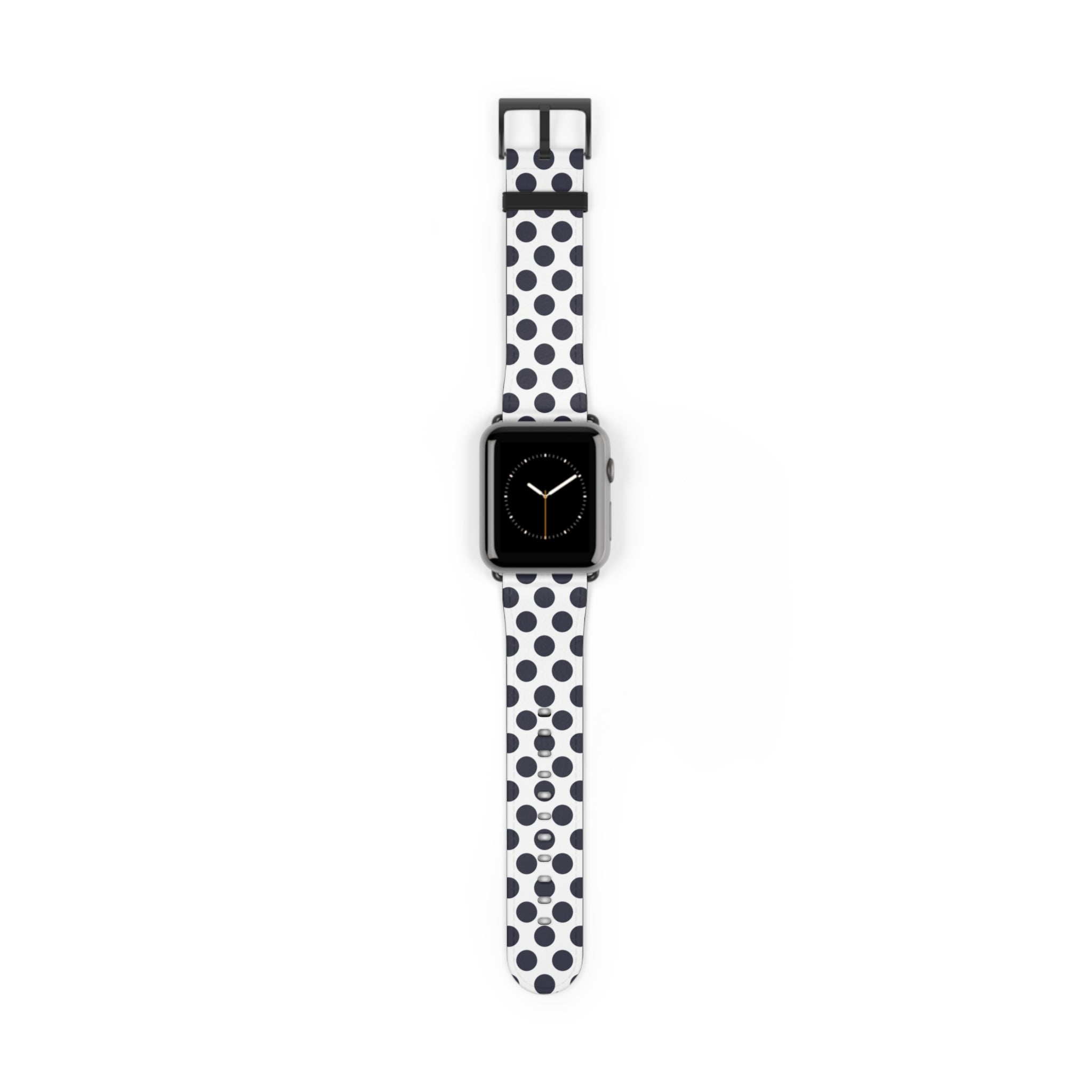 Navy & White Polka Dot Smartwatch Strap by etchd, view 2