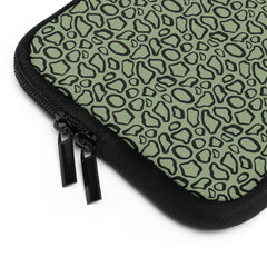 Abstract Print Sage Laptop Sleeve by etchd, view 2