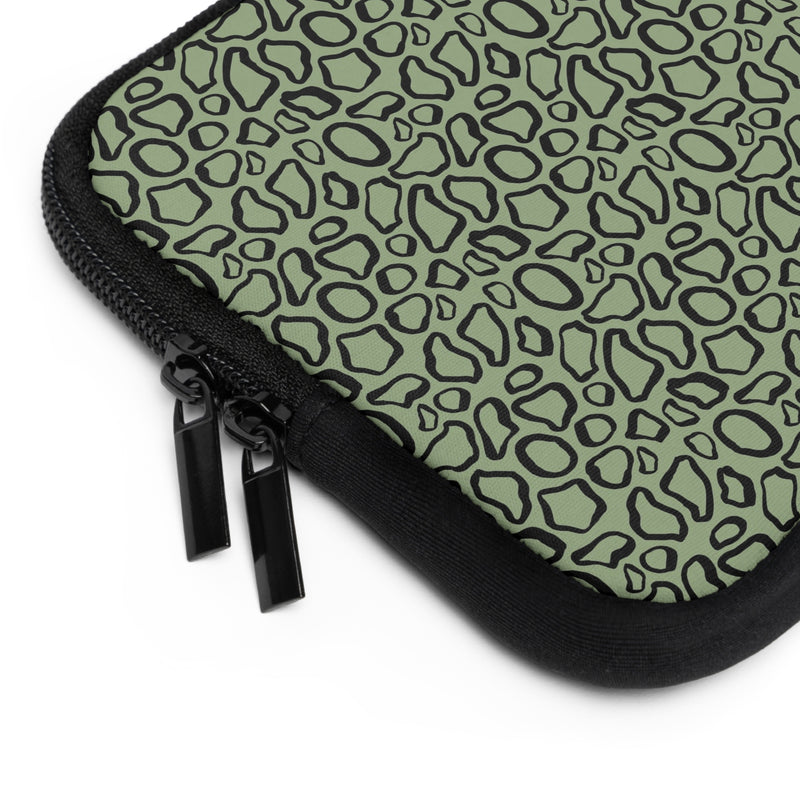 Abstract Print Sage Laptop Sleeve-zoom-