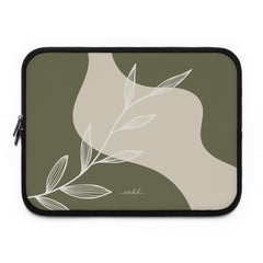 Olive Leaf Laptop Sleeve by etchd