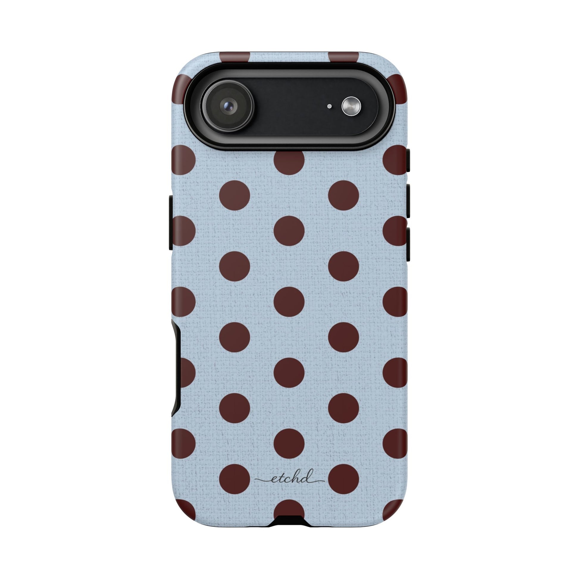 Blue & Cherry Polka Dot Phone Case by etchd, view 45