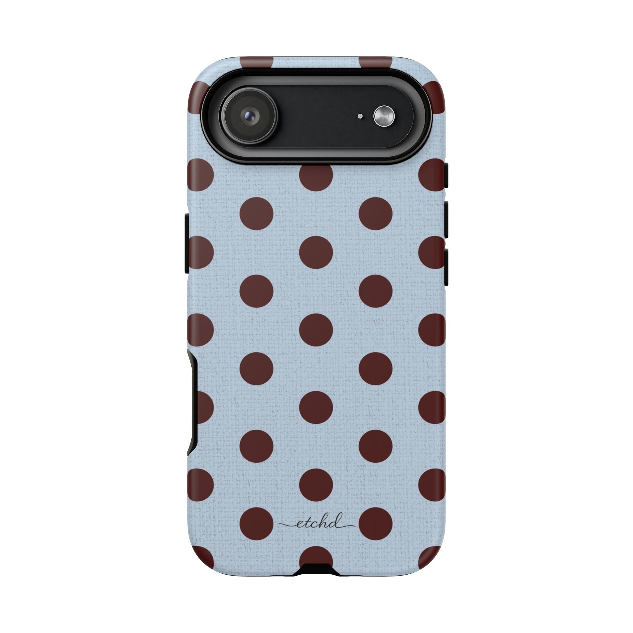 Blue & Cherry Polka Dot Phone Case by etchd, view 45