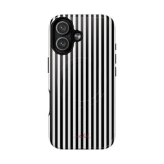 Black & White Striped Magnetic Phone Case by etchd, view 25