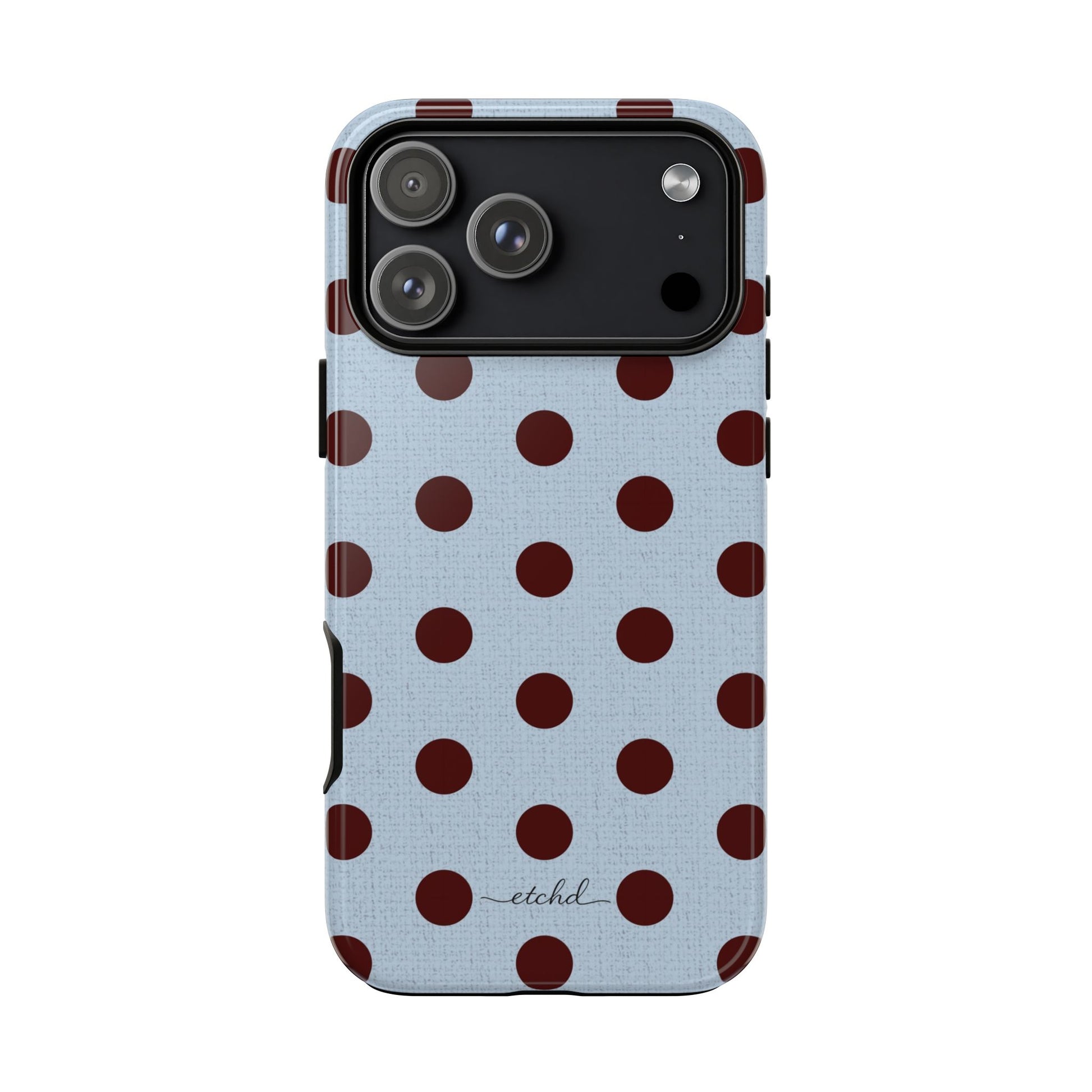 Blue & Cherry Polka Dot Phone Case by etchd, view 57