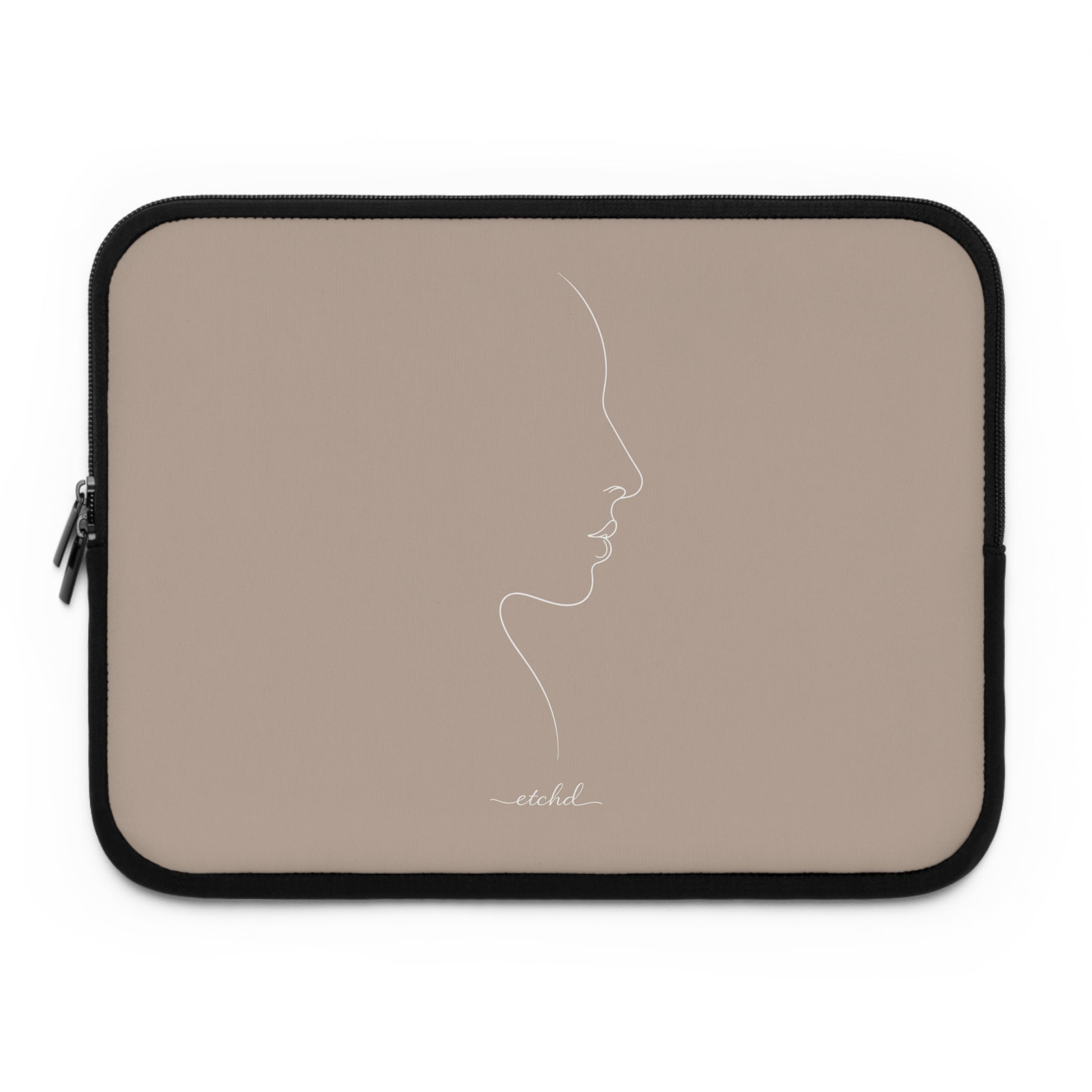 Line Profile Laptop Sleeve by etchd