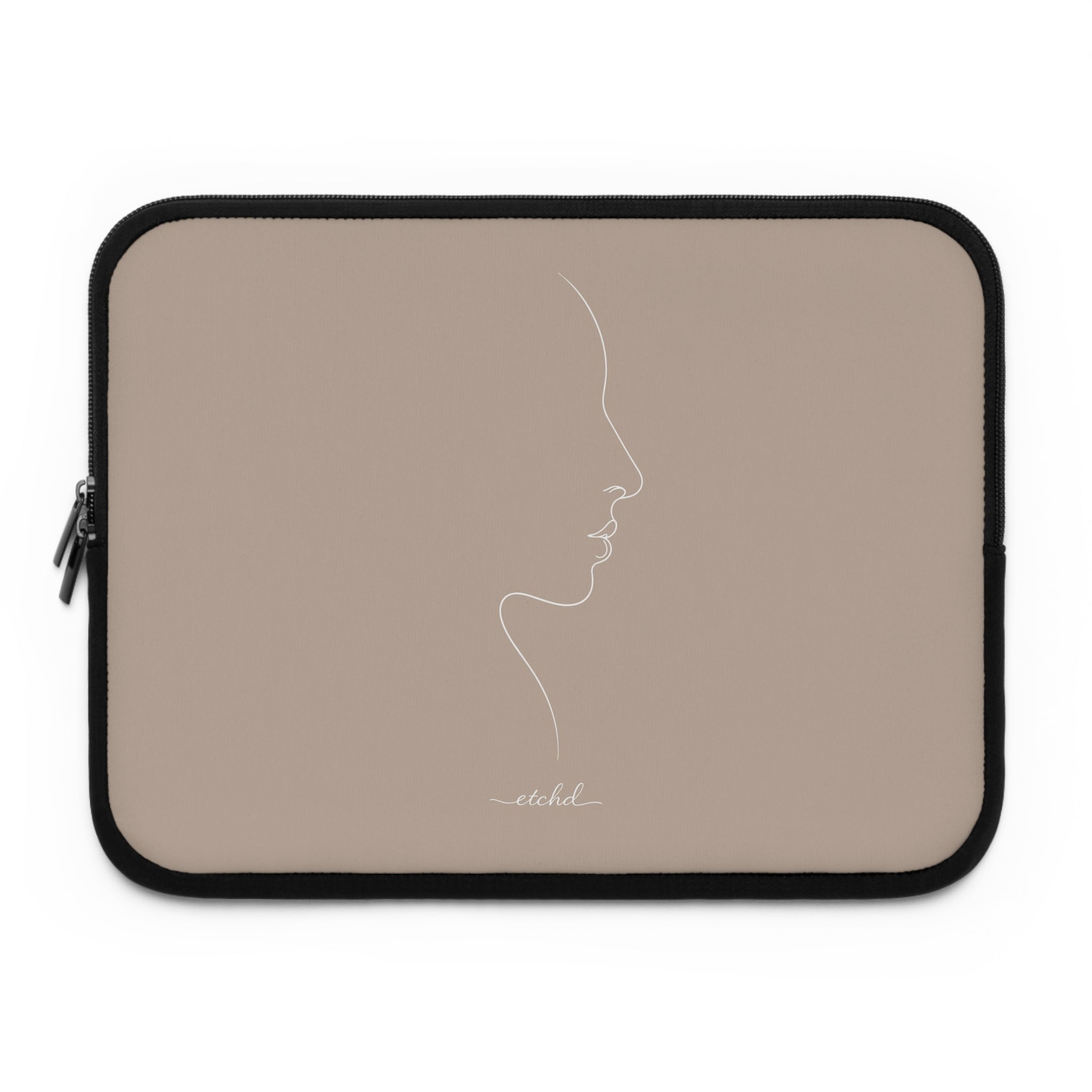 Line Profile Laptop Sleeve by etchd