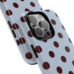 Blue & Cherry Polka Dot Phone Case by etchd, view 22