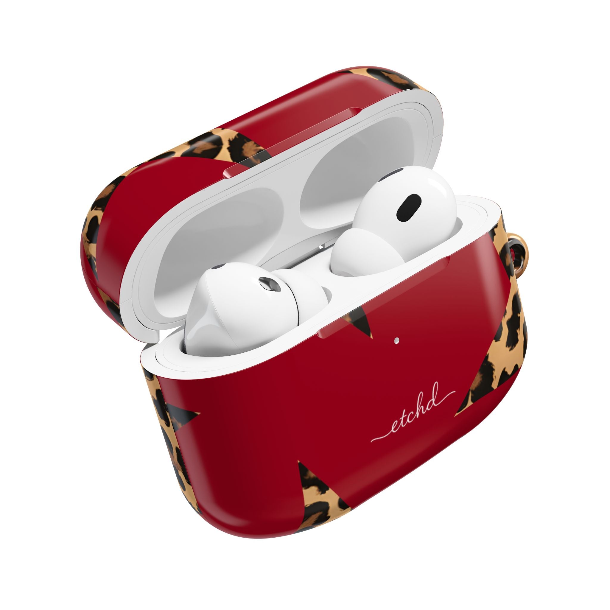 Red & Leopard Stars AirPod Case by etchd, view 9
