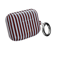 Blue & Cherry Striped AirPod Case by etchd, view 8