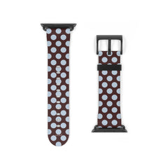 Cherry & Blue Polka Dot Smartwatch Strap by etchd, view 9