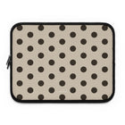 Brown & Cream Polka Dot Laptop Sleeve