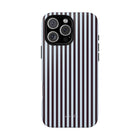 Plum & Blue Striped Cover per telefono