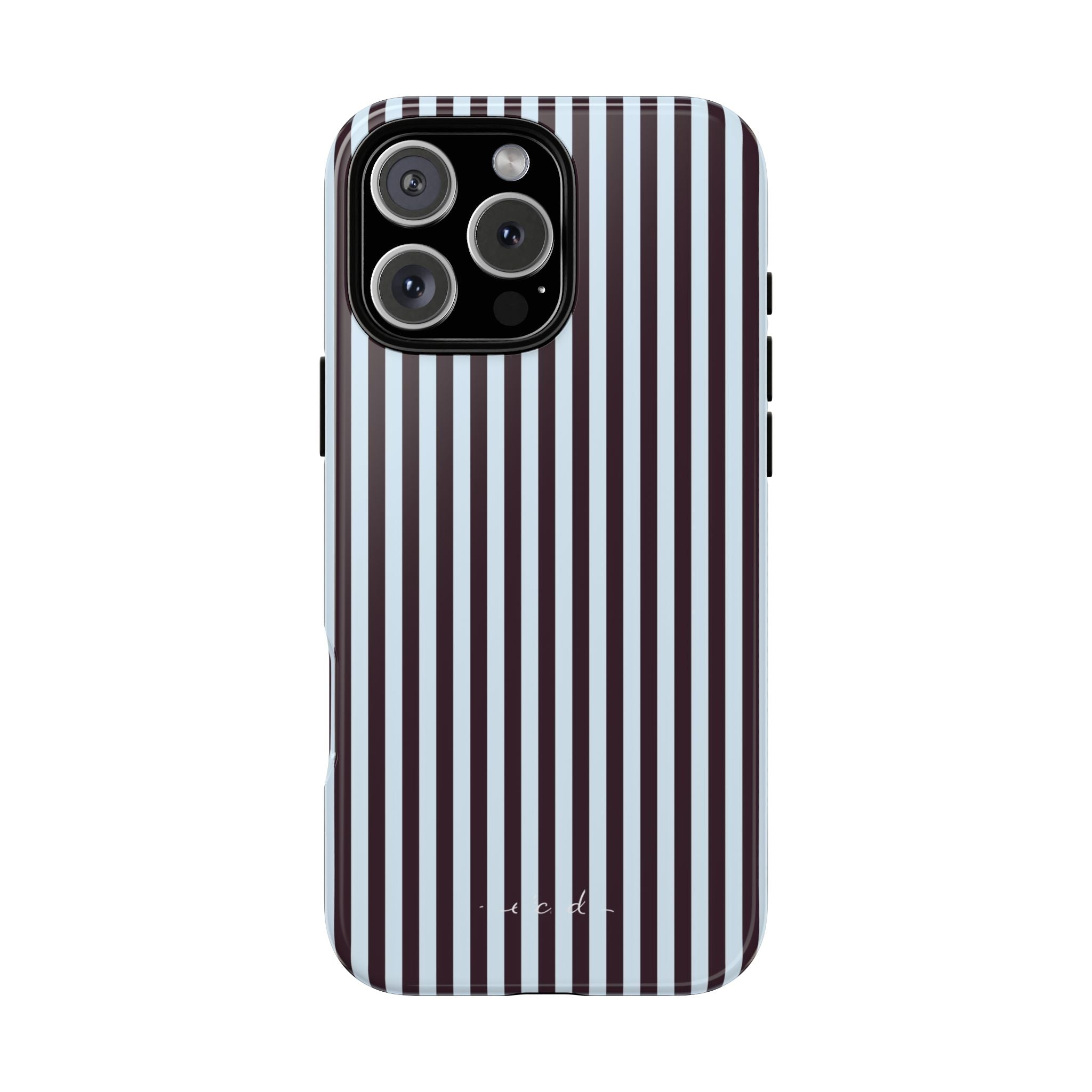 Plum & Blue Striped Funda para móvil de etchd