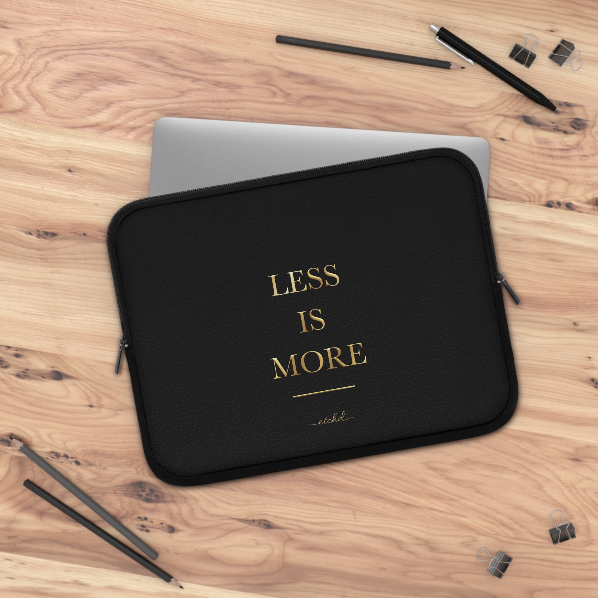 Less Is More Laptop Sleeve by etchd, view 5