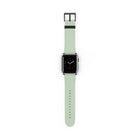 Sage & Cream Striped Diagonal Correa para smartwatch