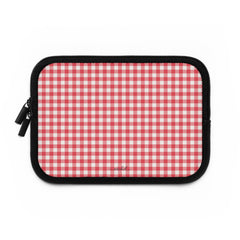 Cherry & White Gingham Funda para portátil de etchd, vista 2