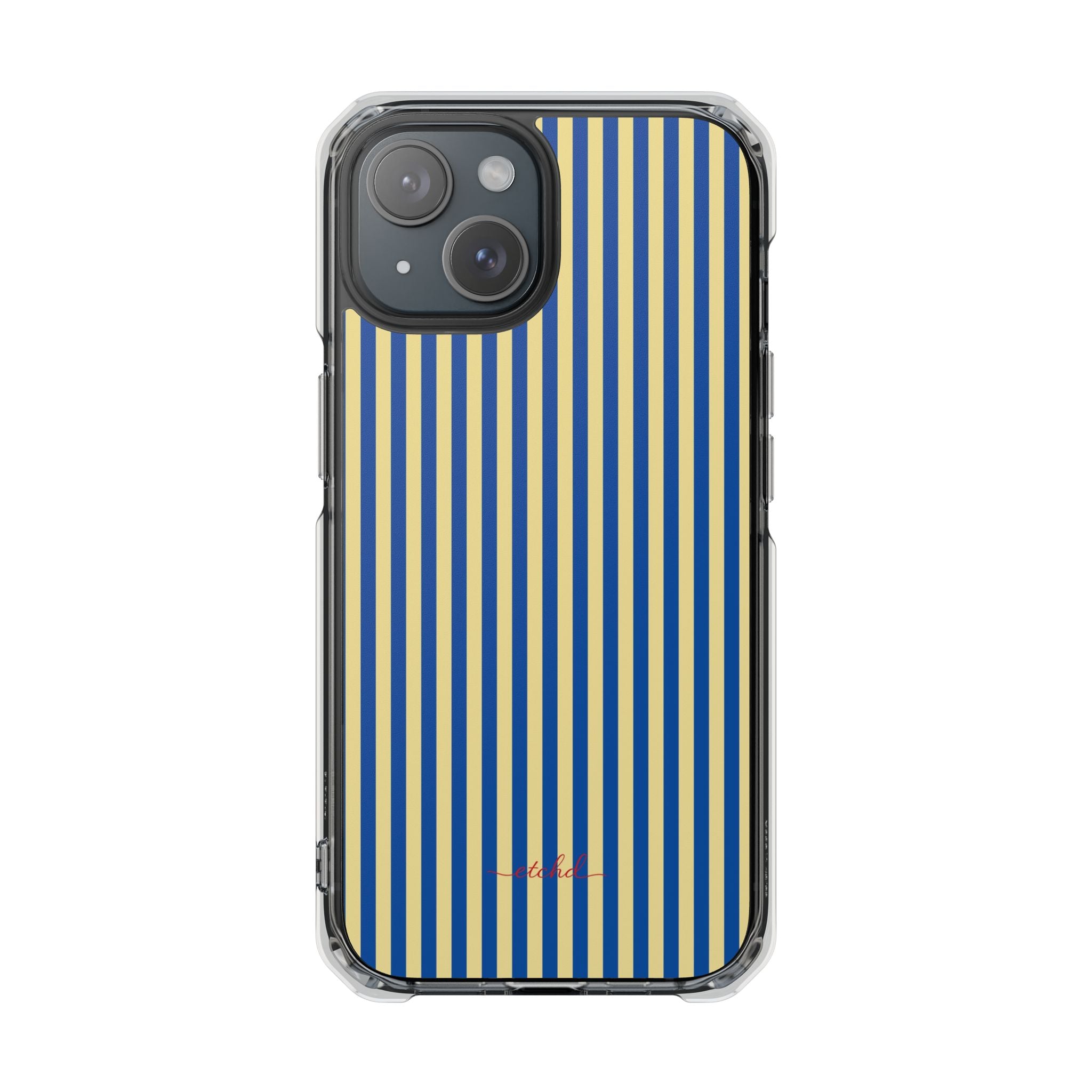 Cobalt And Butter Clear Magnetic Phone Case by etchd, view 2