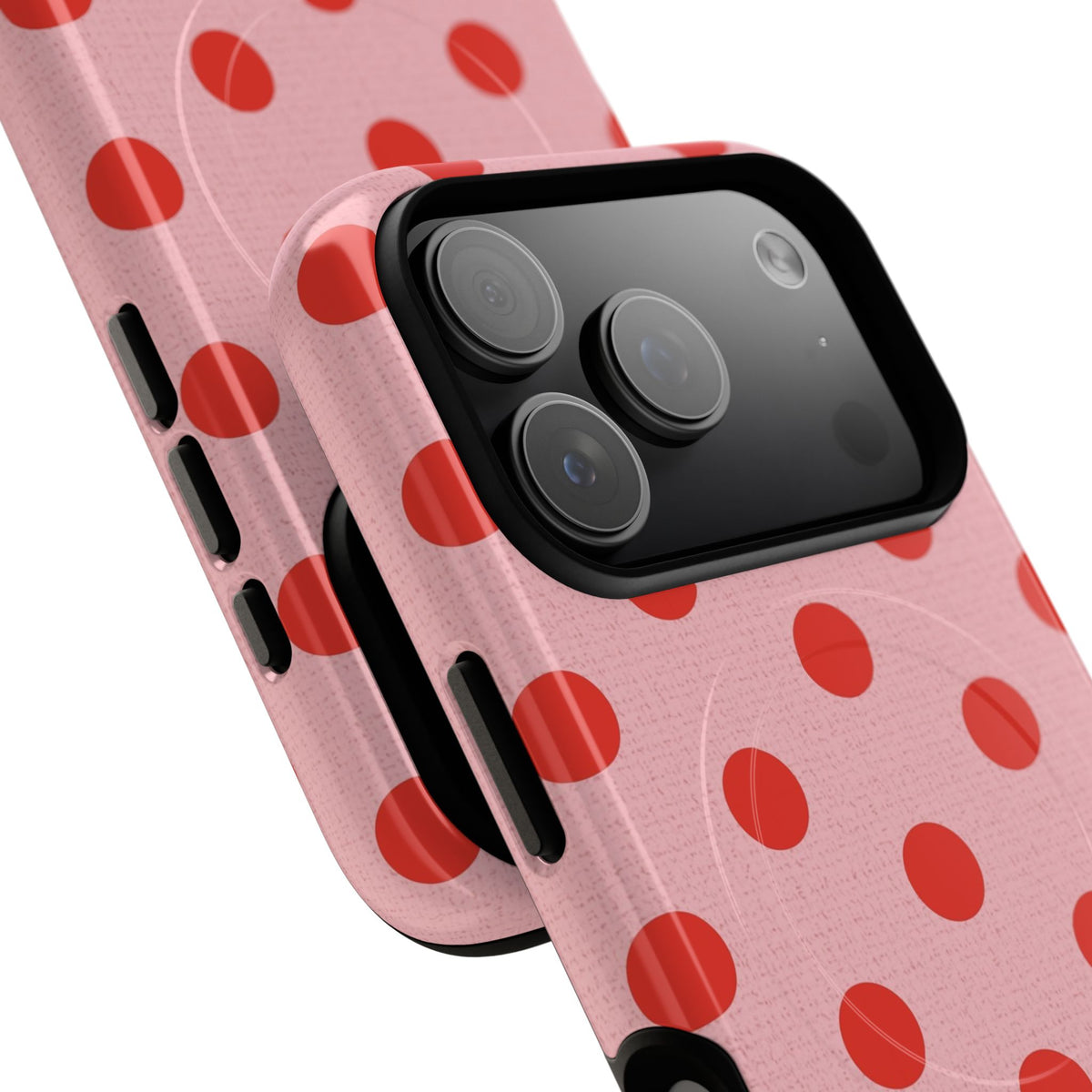 Poppy & Blush Polka Dot Magnetic Phone Case by etchd, view 99