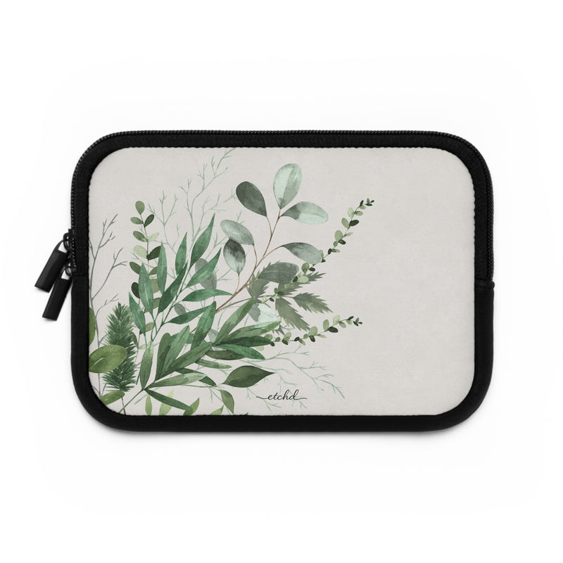 Botanical Leaf Laptop Sleeve by etchd, view 2