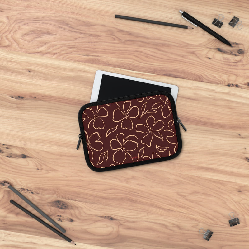 Cherry & Peach Floral Laptop Sleeve by etchd, view 14