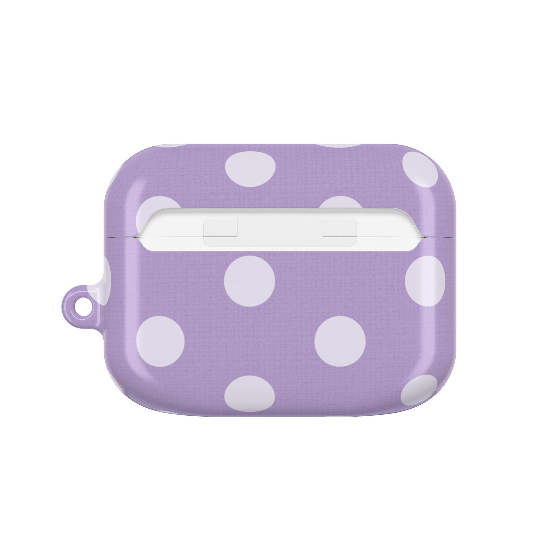 Cream & Lilac Polka Dot AirPod Case by etchd, view 7