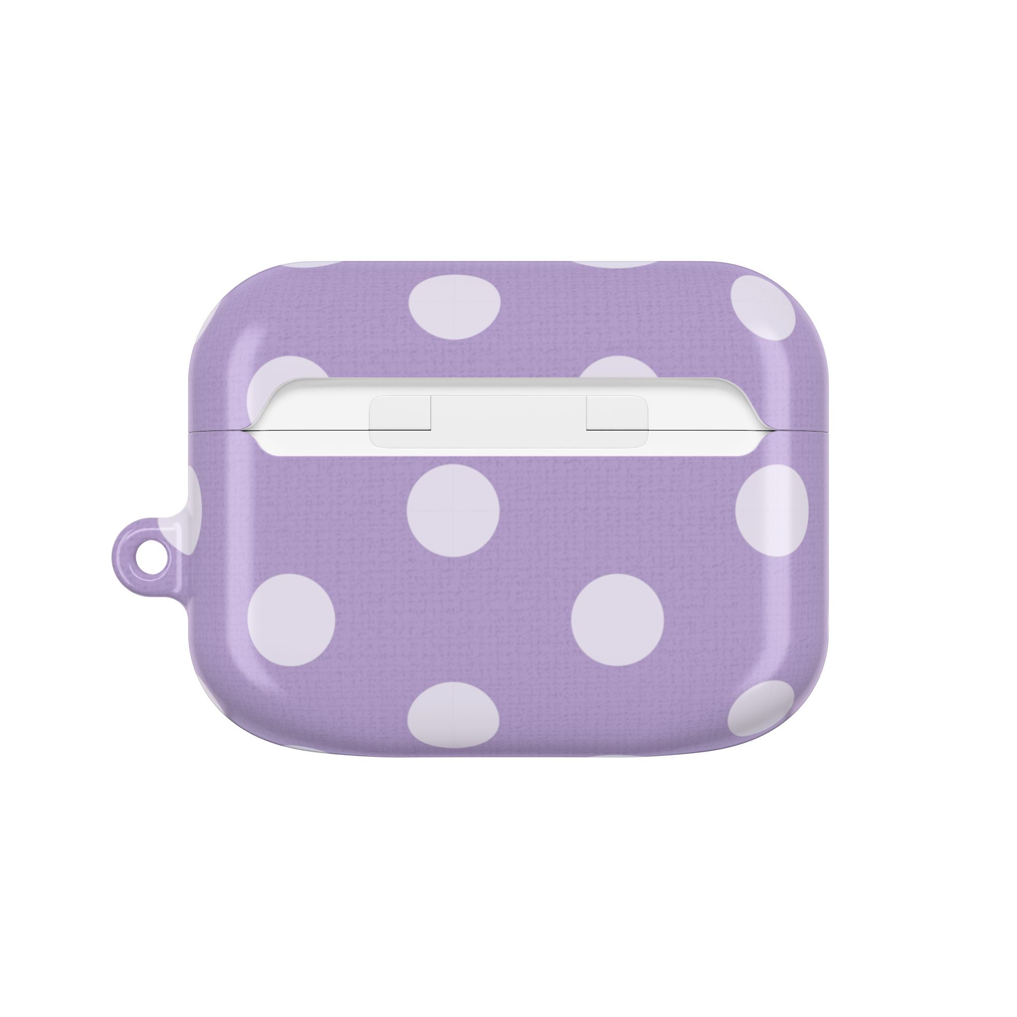 Cream & Lilac Polka Dot AirPod Case by etchd, view 7