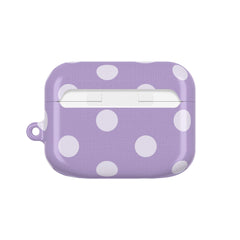 Cream & Lilac Polka Dot AirPod Case by etchd, view 7