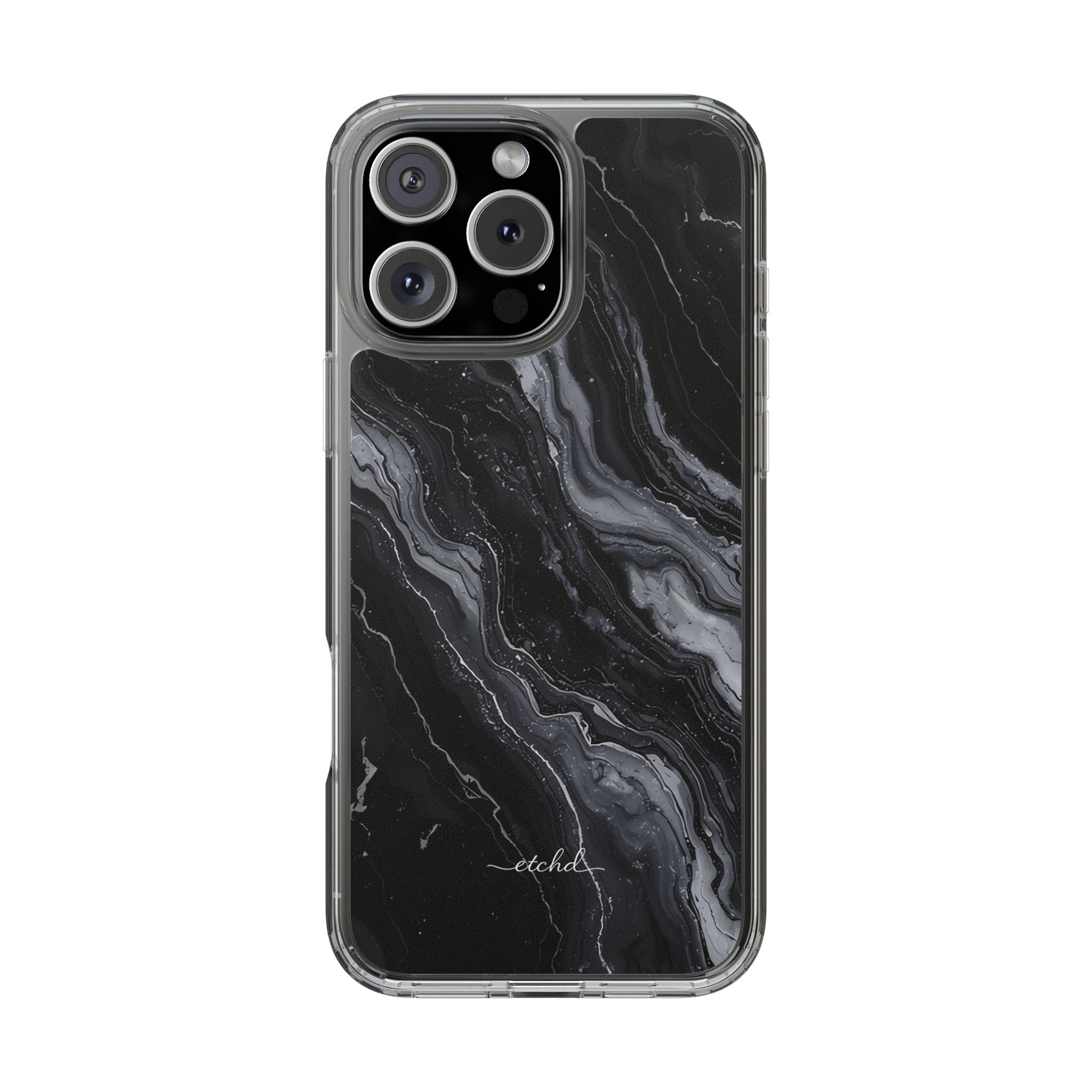 Onyx Pearl Clear Phone Case by etchd