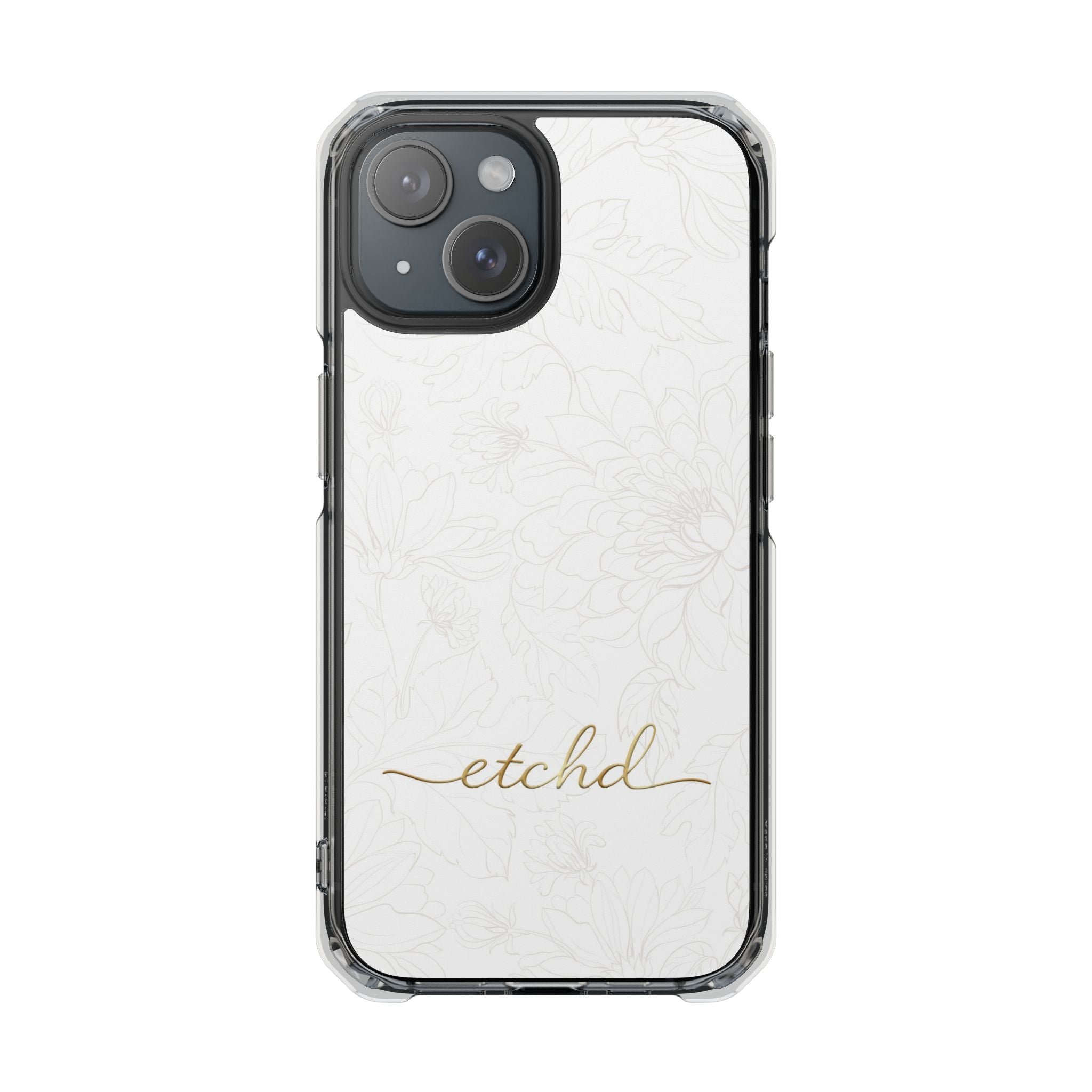 Etchd Signature White Clear Magnetic Phone Case