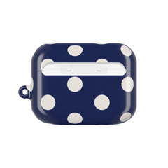 Cream & Navy Polka Dot AirPod Case by etchd, view 7
