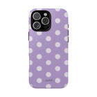 Cream & Lilac Polka Dot Phone Case