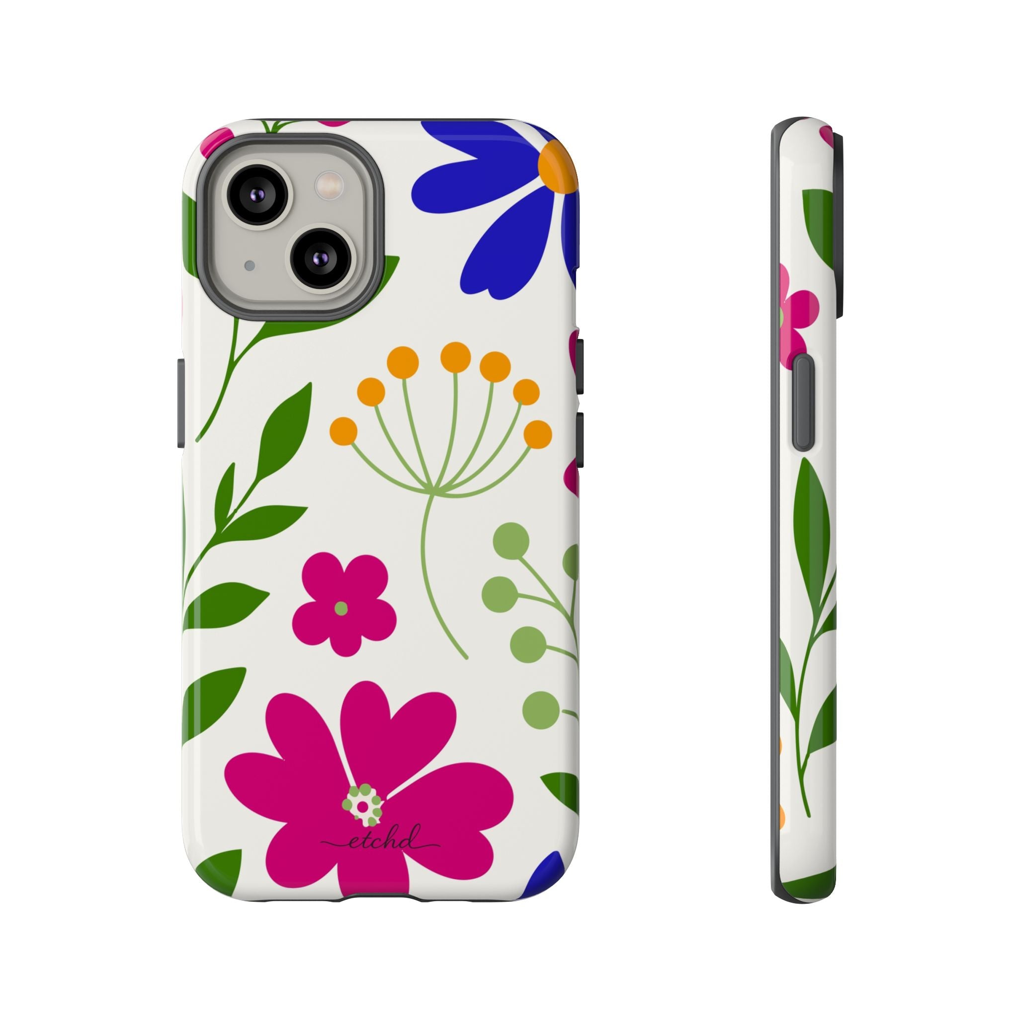 Funky Floral Phone Case by etchd, view 2