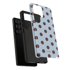 Blue & Cherry Polka Dot Phone Case by etchd, view 61