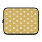 Cream & Butter Polka Dot Laptop Sleeve