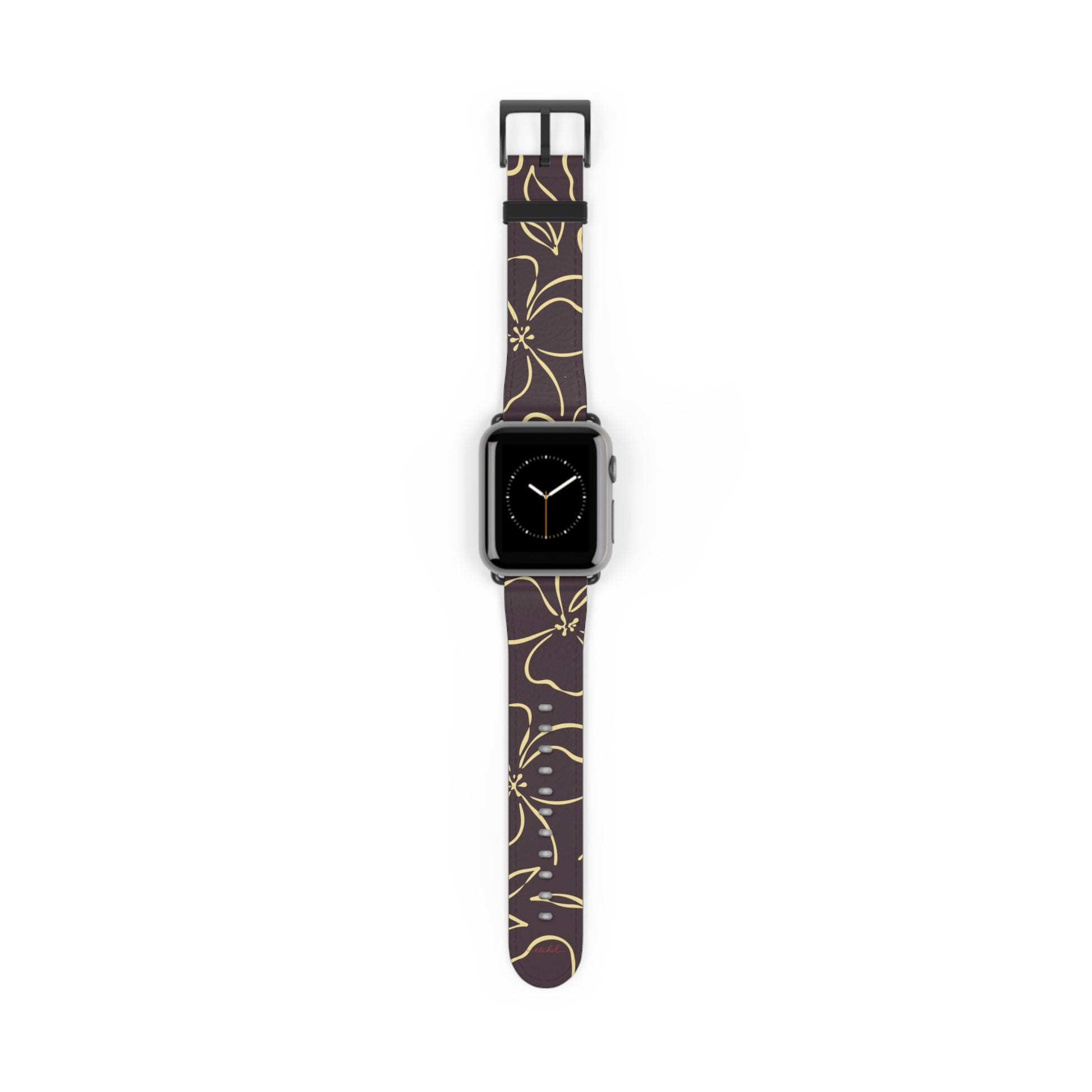 Plum & Butter Floral Correa para smartwatch de etchd