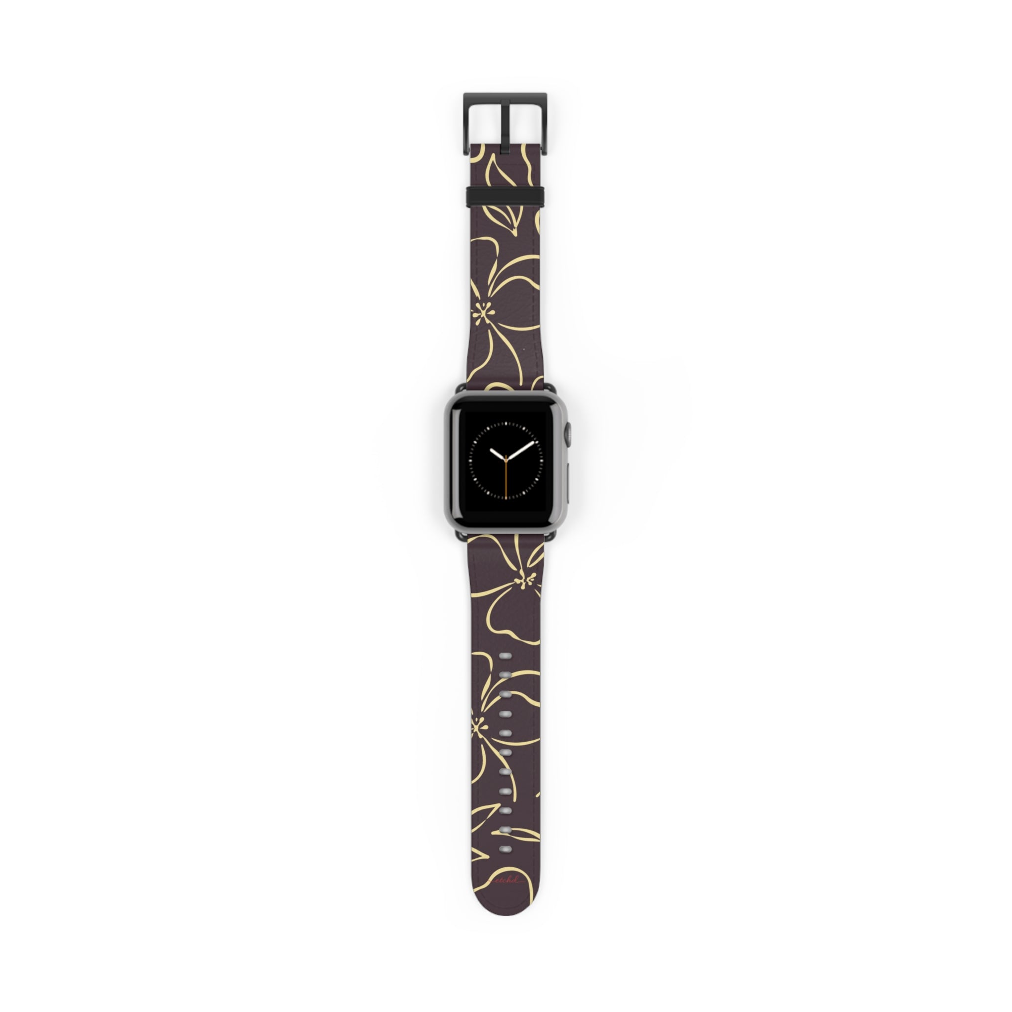 Plum & Butter Floral Cinturino per smartwatch di etchd