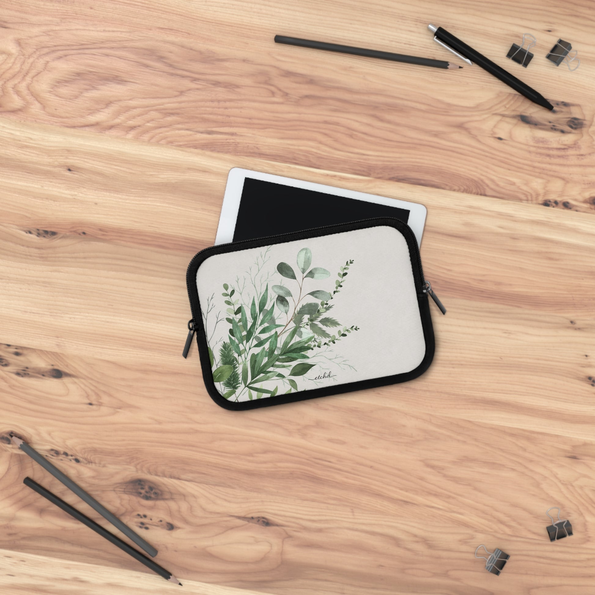 Botanical Leaf Laptop Sleeve by etchd, view 14