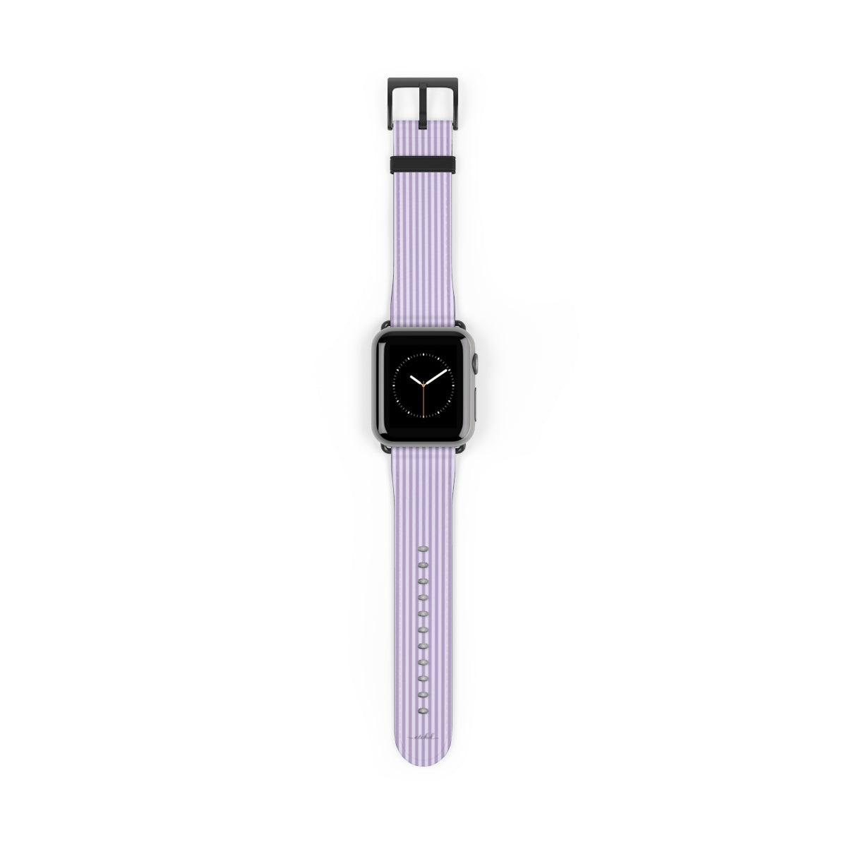 Lilac & Cream Striped Correa para smartwatch de etchd
