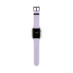 Lilac & Cream Striped Correa para smartwatch de etchd